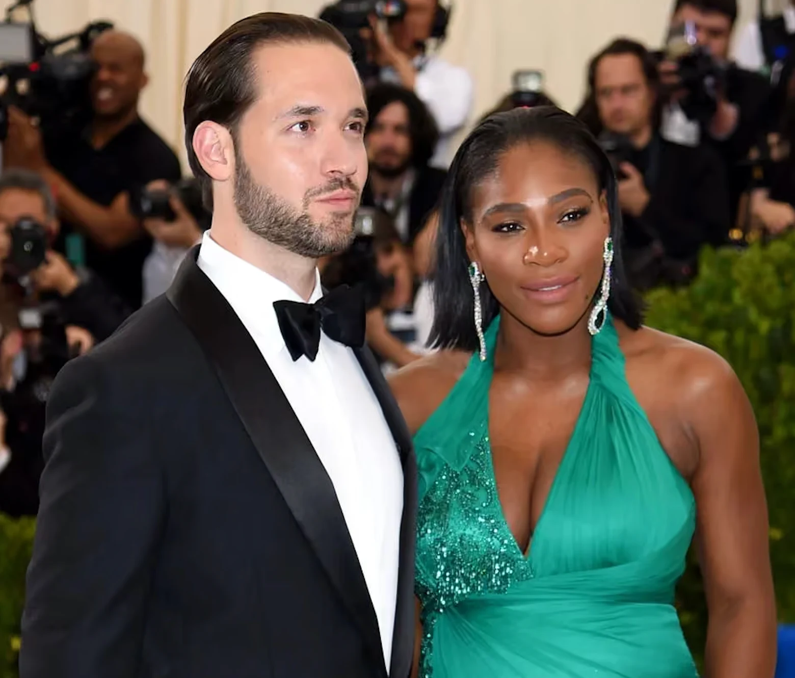 Serena Williams and Alexis Ohanian together at a red carpet event